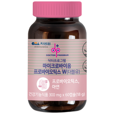 차바이오 마이크로바이옴 프로바이오틱스 W 여성 질유래 특허 유산균, 1개, 60정