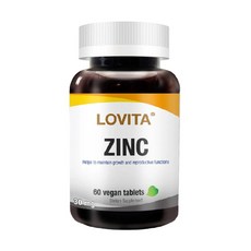 Lovita愛維他 胺基酸螯合鋅30mg 素食配方 好吸收 提升保護力, 1個, 60顆