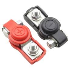 안전 커버형 배터리 터미널 세트 자동차 밧데리 차량용, 1개