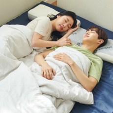 나코자요 프리미엄 14존 매트리스 토퍼 바닥 침대 매트리스 7CM 11CM 1인용 싱글 퀸, 네이비블루