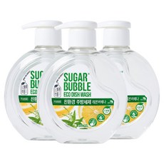 슈가버블 친환경 주방세제 레몬버베나, 470ml, 3개