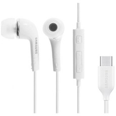삼성 정품 C타입 유선 이어폰 커널 인이어 유선 이어폰 갤럭시 S22 S23 S10 S20 Z플립 시리즈 노트10 20 보급형 대량구매가능, 화이트, 삼성C타입이어폰