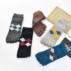 남성양말 여름 통풍일인자 패션 단목 발가락양말 5켤레