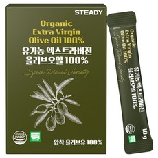 스테디 유기농 엑스트라버진 올리브오일, 30개, 10g