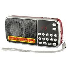 휴대용라디오 H-088 L-088 L-288 mp3플레이어 SD카드 USB 전용 FM 후레쉬 트로트 라디오 한곡반복 스피커 효도라디오