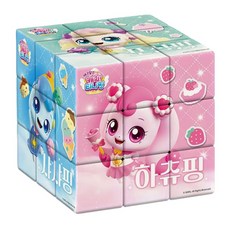 티니핑 마법큐브 삼삼 어린이 장난감 두뇌발달 퍼즐 하츄핑 캐릭터 여아 생일선물, 1개, 3x3 큐브 1개, 3x3 큐브
