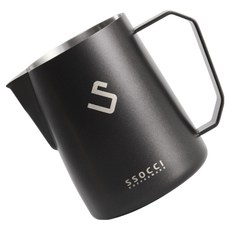 SSOCCI (쏘치) 프리미엄 600ml 스팀피쳐 밀크저그 라떼아트 스팀피처 (다크그레이), 1개, 다크그레이