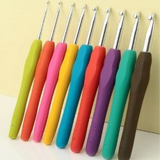 메티스 실리콘 코바늘 세트 모사용 레이스용 초보코바늘세트 9종, 1세트