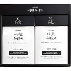 [1+1]몸앤 더진한 흑마늘 92 박스+보자기포장 흑마늘 진액 12g x 30개입 명절선물세트 흑마늘즙 남성활력제 피로회복제 자양강장제 남성영양제, 30포