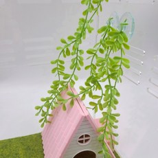 크레 도마뱀 백업 인조넝쿨식물 사육장 꾸미기 용품 흡착판, 정글넝쿨 소, 1개