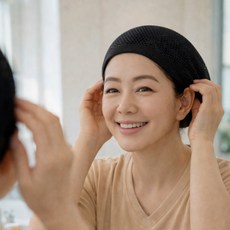 하임몰 사우나 샤워캡 헤어캡 2P, 2개, 블랙