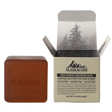 알래스카큐브 데오우드 퍼퓸 샤워바 데오드란트 비누, 2개입, 140g