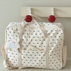 프랑브아즈 지퍼형 다용도 낮잠이불 가방, IVORY