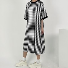 일이오 여성 트임 단가라 박스 롱원피스