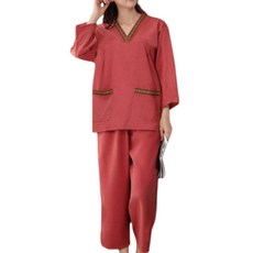 Makone 남성 여성 찜질복 사우나복 자카르 커플 긴팔 긴바지 상하의 세트