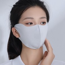 스탠다드엔 자외선차단 스포츠 쿨링 골프 마스크, 연그레이, 1개