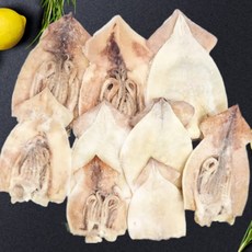국내산 손질 세척 냉동 오징어 파지 파품, 1박스, 1kg