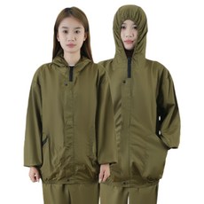 위생작업복 산업용 방수성 좋은 남녀공용 방진 작업복, 1, 카키색