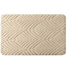 사라고 프리미엄 두툼한 극세사 욕실 발매트 고흡수 미끄럼방지, 베이지, 1개