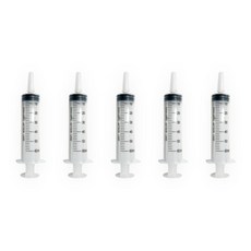 반려동물 피딩용 주사기 (캡 포함), 5개, 투명, 60ml