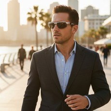 스테포나 제롬 스포츠 편광 선글라스 자외선 차단 자전거 등산 고글 + 전용 하드케이스