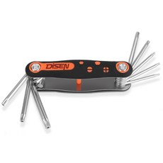 ITL 접이식 별렌치세트 휴대용 포켓 렌치 8pcs, 1개