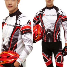 콜럼버스 MAINLEVER CYCLING TEAMS 긴팔 자전거 사이클복 상하의세트