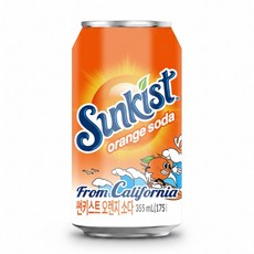 [광동직영] 광동 썬키스트 오렌지소다, 24개, 355ml