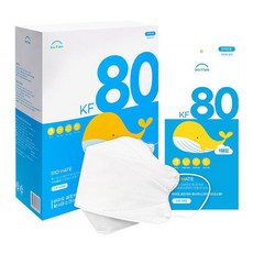 바이오 셀프케어 KF80 마스크 소형 화이트 (유아/어린이용) 개별포장 50매x1박스, 1개입, 50개