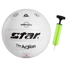 스타 배구공 더액션 VB635T + 투센 볼펌프 세트, 1개, 635