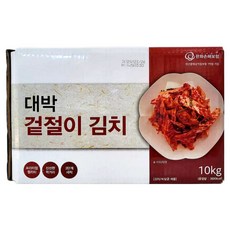 [당일출고] 아삭함이 살아있는 수입산 겉절이 중국산 배추겉절이 식당 업소용, 1박스, 10kg