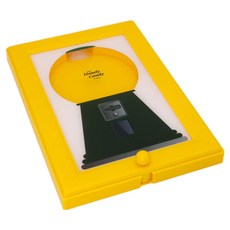 액자형 사탕캔디 디스펜서 검롤머신 캔디머신 견과류 시리얼 초코볼 사탕 뽑기 옐로우, 1개