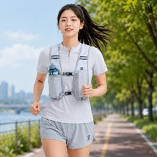 스테르 마라톤 러닝 조끼 초경량 러닝백, 1개, 스톤 그레이