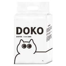 【DOKO】速凝阿姨豆腐砂1.5mm經典款7L除臭貓砂, 1套, 經典原味6包(限賣家宅配), 17kg, 奶香