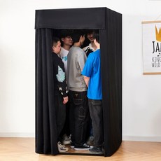 플루스 간이탈의실 사각형, 80x80x200cm