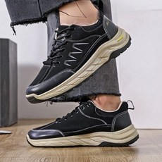 타이메이 가을과 겨울 트렌드 남성 캐주얼화 미끄럼 방지 두꺼운 밑창 신발 가벼운 러닝화 운동화 청년 스니커즈