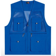 ATCU-1131 왕망사 안전조끼 워크웨어 소량맞춤제작 인쇄조끼 조끼유니폼 (무료 인쇄 변경), TLD460-스카이블루