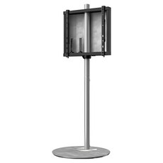 FITUEYES 미니멀 화이트 TV 스탠드 32~60인치 플로어 거치대 높이 조절 회전 가능최대 40kg VESA 400x400, 1개, F02M1441J
