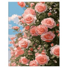 데일리베러 초보도 완성 유화 명화그리기, 장미, 40cmx50cm, 1개