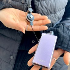 발라리안 맥스 프로 호환 TPU 전자담배 케이스 위생캡 덮개(NEW버젼 호환X), 투명케이스+블랙목걸이고리, 1개