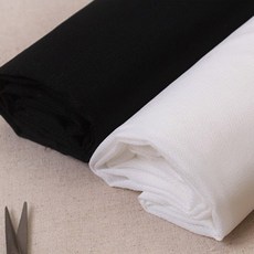 접착식)코트용심지, 블랙(90cm), 1개