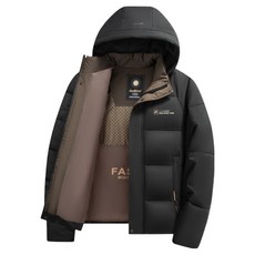 ANYOU 그래핀 축열 패딩 남 겨울 캐주얼 도톰 방한 아빠 패딩코트