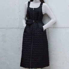 퀼팅 스트랩 원피스 + 미니파우치 SET