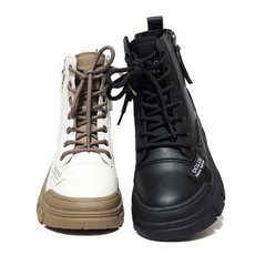 여성 워커부츠 통굽 미들힐 키높이 쿠션 앵클부츠 발편한 신발 드림