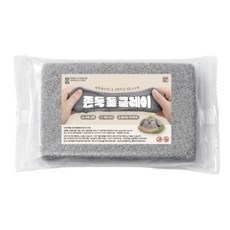 쫀득돌 클레이 단품 돌점토 락클레이 반려돌 워리스톤 만들기 재료, 1개, 400g, 회색