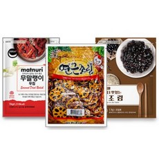 반찬단지 무말랭이1Kg+연근조림1Kg+콩장조림1Kg, 1세트