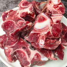 [미트애/미트kg]미국산 살밥많고 부드러운 소목뼈 뼈찜 찜갈비 갈비탕 곰탕, 1개, 4kg