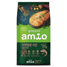 풀무원아미오 전연령 강아지 자연담은 식단 건식사료, 연어, 1.8kg, 1개