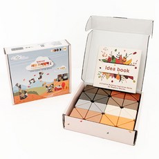 벨베이비 자석블럭 세모 3.5cm 32p, 우드, 1개