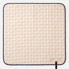 마마픽스 휴대용 1인용 미니 피크닉 돗자리 매트, 돗자리100x100cm_아몬드체크
